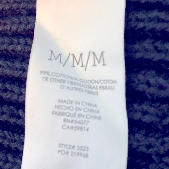 Cabi Ribbed Cotton Knit Cardigan Size Medium - Picture 7 of 9